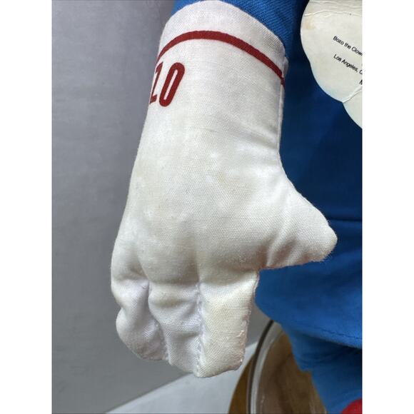 Bozo The Clown Plush Doll Toy 1989 Ace Novelty Co 16" Inches Tall Larry Harmon - Picture 4 of 8